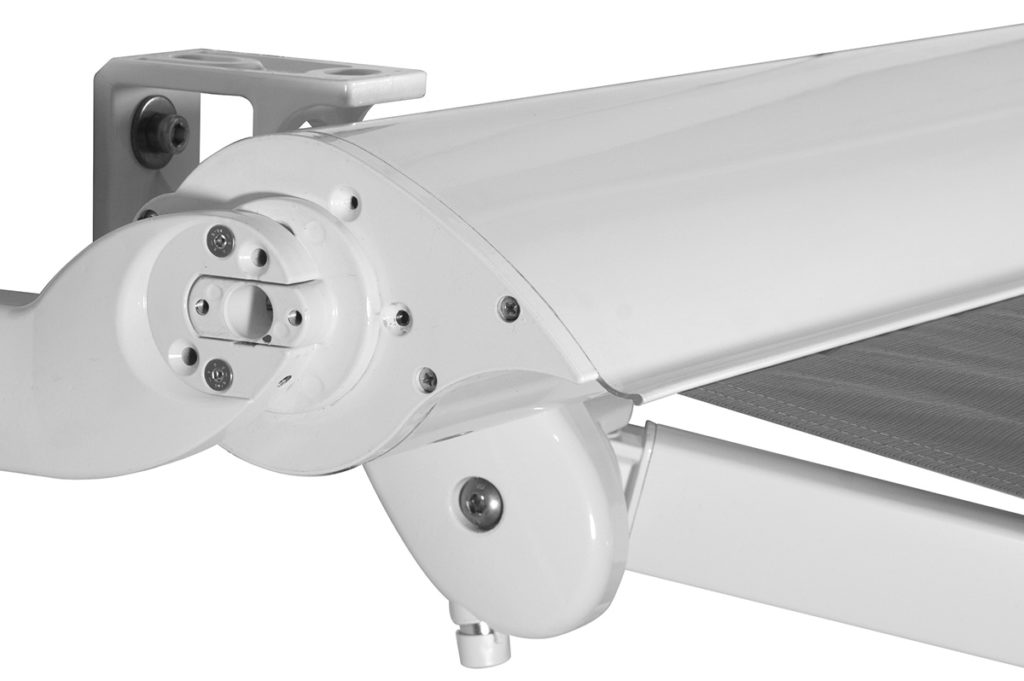 Féltokozott napellenző rögzítési részlet