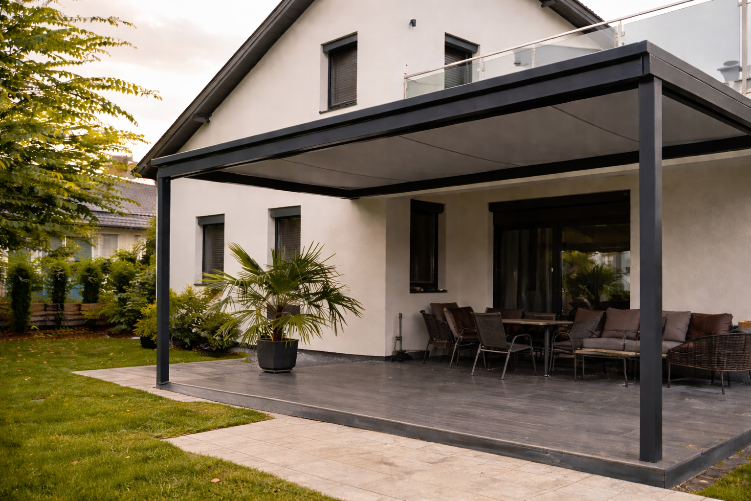 Télikert árnyékoló tartólábas kivitel